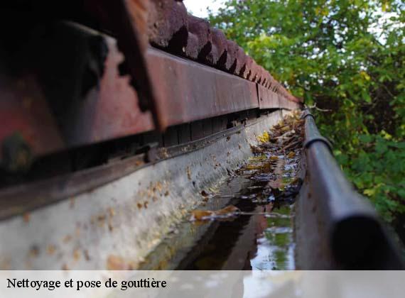 Nettoyage et pose de gouttière  angerville-la-martel-76540 RS couvreur 76
