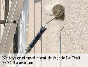 Nettoyage et ravalement de façade  le-trait-76580 ECO Rénovation