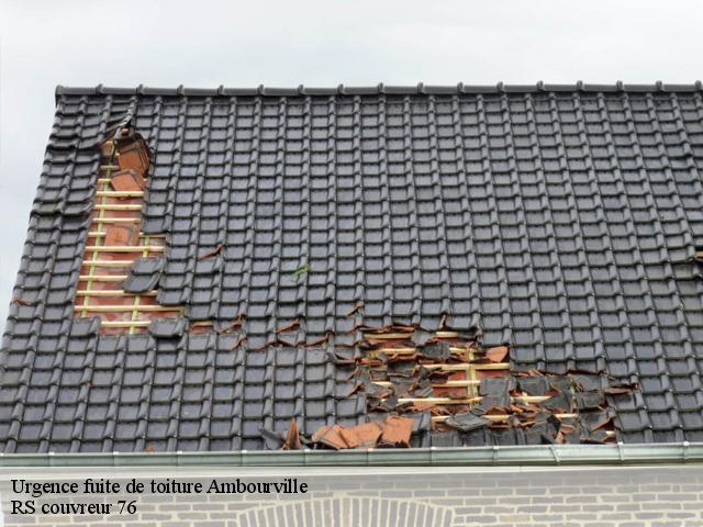 Urgence fuite de toiture  ambourville-76480 RS couvreur 76