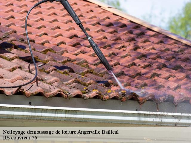Nettoyage demoussage de toiture  angerville-bailleul-76110 RS couvreur 76