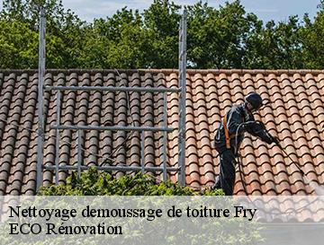 Nettoyage demoussage de toiture  fry-76780 ECO Rénovation