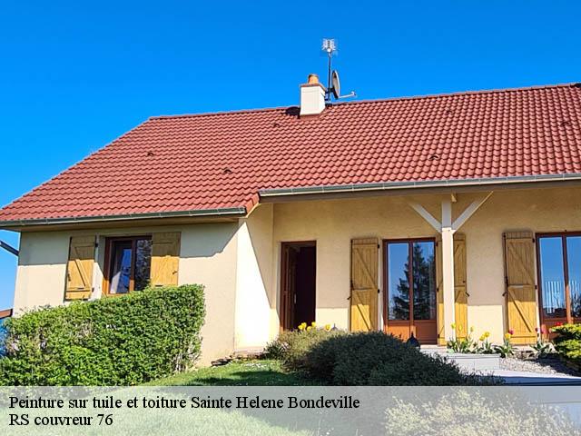 Peinture sur tuile et toiture  sainte-helene-bondeville-76400 RS couvreur 76