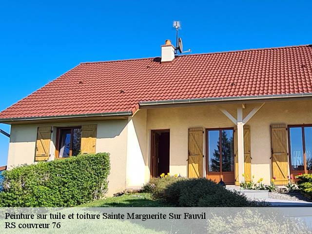 Peinture sur tuile et toiture  sainte-marguerite-sur-fauvil-76640 RS couvreur 76