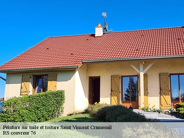 Peinture sur tuile et toiture  saint-vincent-cramesnil-76430 RS couvreur 76