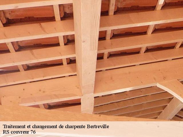 Traitement et changement de charpente  bertreville-76450 RS couvreur 76