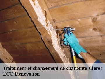 Traitement et changement de charpente  cleres-76690 ECO Rénovation