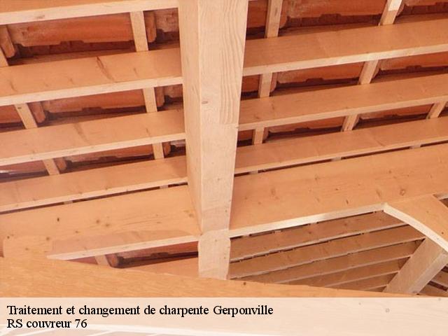 Traitement et changement de charpente  gerponville-76540 RS couvreur 76