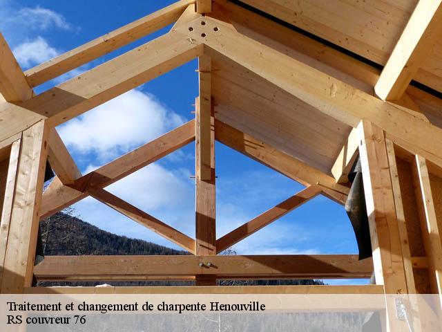 Traitement et changement de charpente  henouville-76840 RS couvreur 76