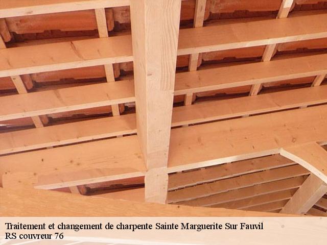 Traitement et changement de charpente  sainte-marguerite-sur-fauvil-76640 RS couvreur 76