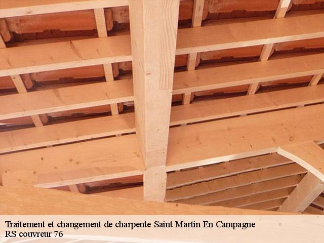 Traitement et changement de charpente  saint-martin-en-campagne-76370 RS couvreur 76