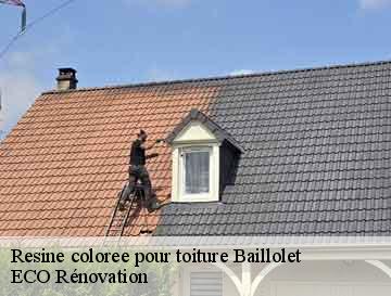 Resine coloree pour toiture  baillolet-76660 ECO Rénovation