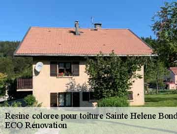 Resine coloree pour toiture  sainte-helene-bondeville-76400 ECO Rénovation